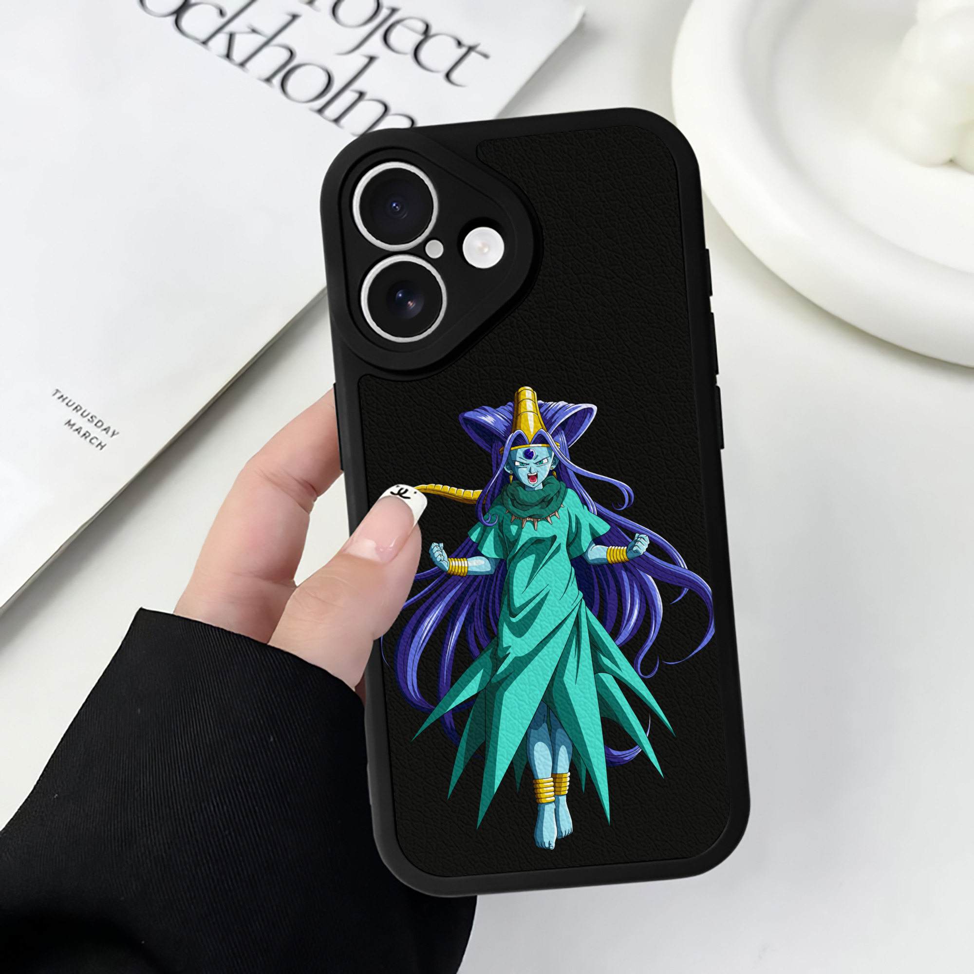 （画像用） ドラゴンボール DRAGON BALL 【iPhone 16シリーズ対応】シリコンスマホケース（レザー調） 材質：シリコン